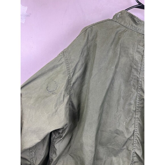 VTG 80s US M65Military Fish Tail Parka Extreme Cold Weather Green Men's Size L - Picture 7 of 9